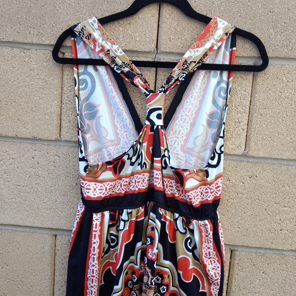 Bailey Blue Patterned Racerback Dress - Picture 4 of 7
